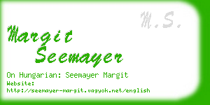 margit seemayer business card